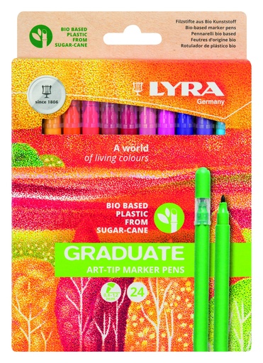 [535003] KLEURSTIFTEN "GRADUATE ART TIP", PAK VAN 24