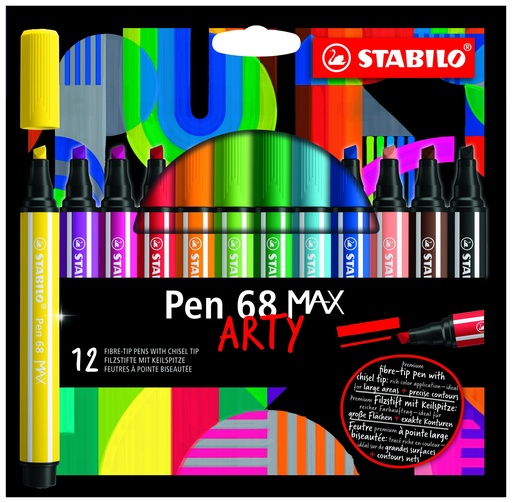 [5378] STABILO PEN 68 MAX ARTY, VERPAKKING VAN 12