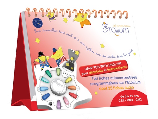 [ET005] CHEVALET ÉTOILIUM  "HAVE FUN WITH ENGLISH"