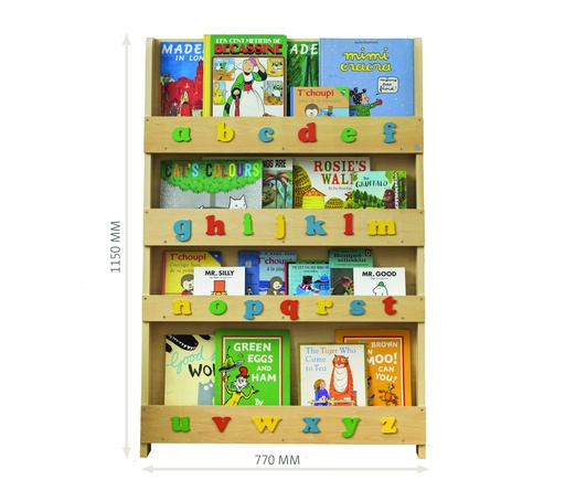 [R1120] BIBLIOTHÈQUE MURALE TIDY, DÉCO ALPHABET
