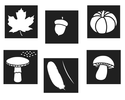 [8671] FALL IN LOVE STENCILS, SET OF 12