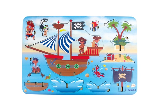 [SA7622] 3D PIRATENPUZZEL, 12 STUKS