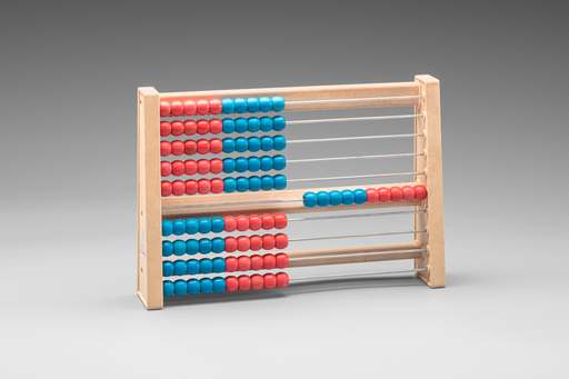 [605108] ABACUS VAN 1 TOT 100 TWEEKLEURIG - ROOD/BLAUW