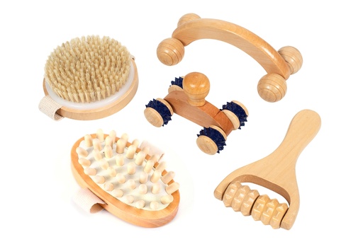 [9821] MASSAGESET AUS HOLZ