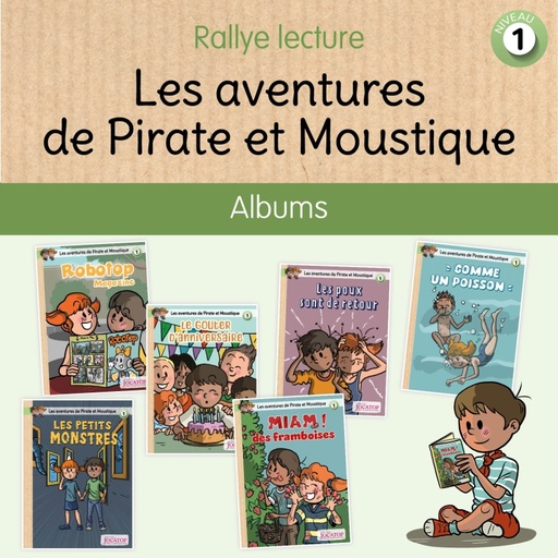 [JC7800] THE ADVENTURES OF PIRATE AND MOSQUITO, THE 6 BOOKS - LEVEL 1