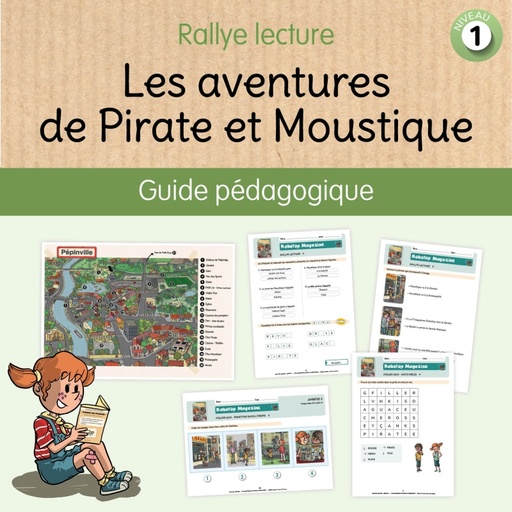 [JC7801] LES AVENTURES DE PIRATE ET MOUSTIQUE, LE FICHIER PÉDAGOGIQUE - NIVEAU 1