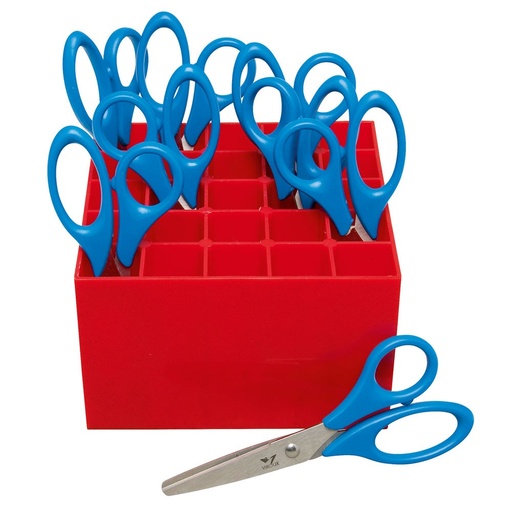 [0326] CISEAUX TENDRA BOUTS RONDS 24 pces+RANGE-TOUT