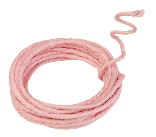 [83152] Rosa Juteseil mit Bewehrung
