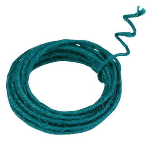 [83156] BLAUW GEWAPEND JUTE TOUW