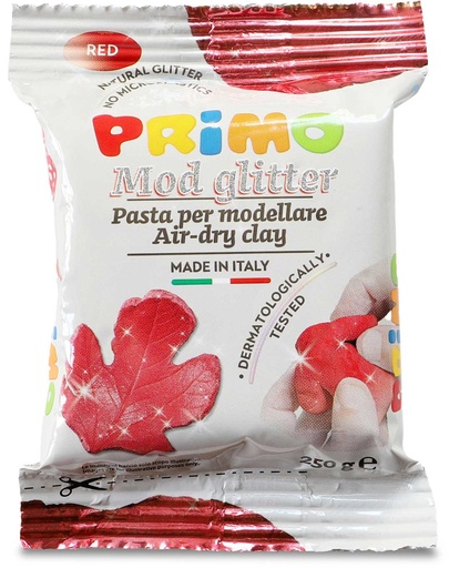 [82257] PRIMO MOD GLITTER ROOD, 250GR
