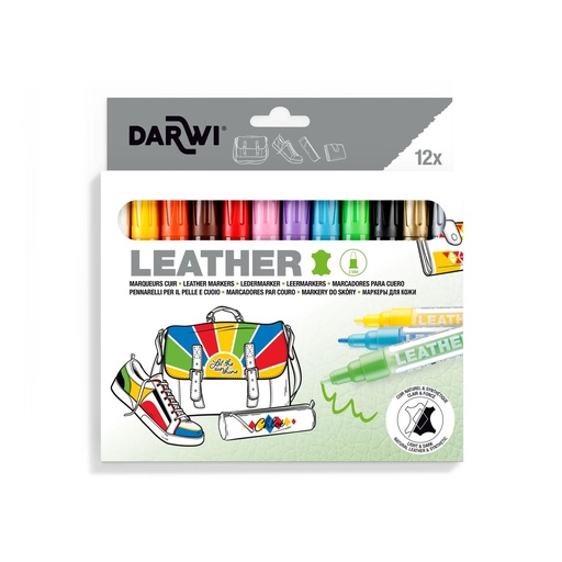 [50771] LEDERMARKER, 12ER-PACK