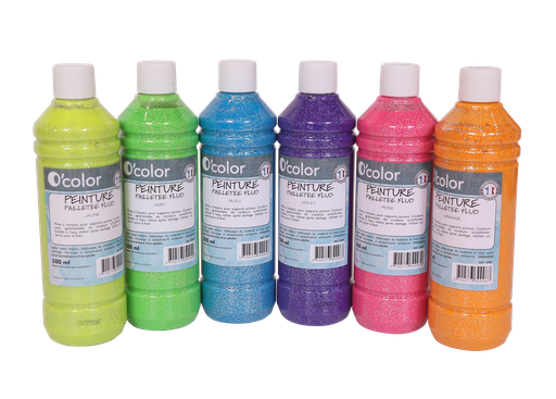 [50754] Neon-Glitzerfarbe, 6 x 500 ml