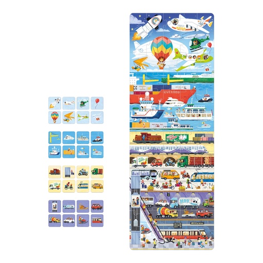 [SA7225] PUZZLE+ LES TRANSPORTS, 60 PIÉCES