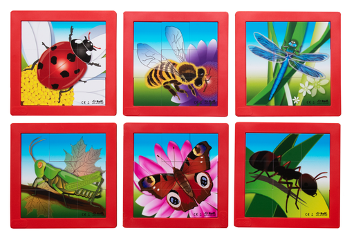 [SA7121] INSECT SERIES PUZZLES, SET OF 6