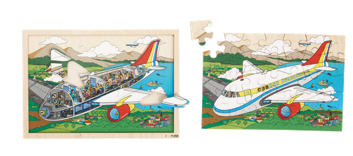 [SA71125] 2-LEVEL PUZZLE THE PLANE, 60 PIECES