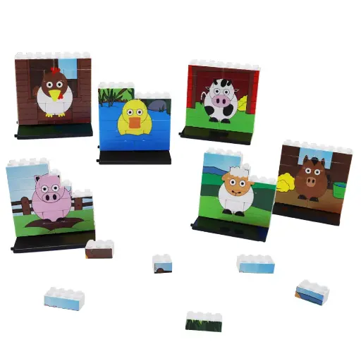 [SA7308] PUZZLES UP FARM ANIMALS, THE BOX SET