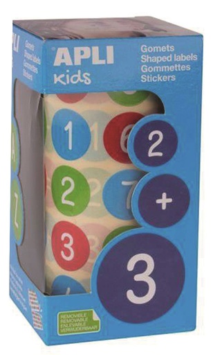 [829963] Zelfklevende stickers cijfers, rol
