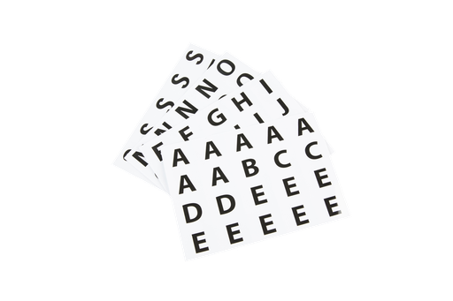 [829964] GOMMETTES ADHÉSIVES ALPHABET MAJU., 40 PLANCHES