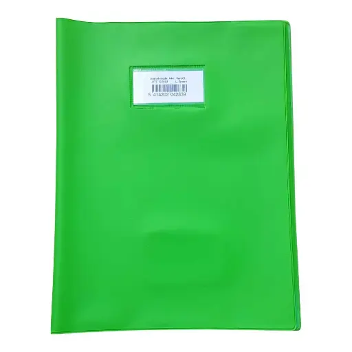 [0604B3] GREEN A4 OPAQUE NOTEBOOK COVERS, SET OF 10
