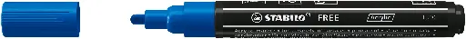 [538722] STABILO FREE ACRYLIC T300 BLEU, LA PIÈCE