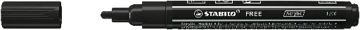 [538725] STABILO FREE ACRYLIC T300 ZWART, PER STUK