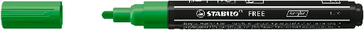 [538723] STABILO FREE ACRYL T300 GROEN, PER STUK