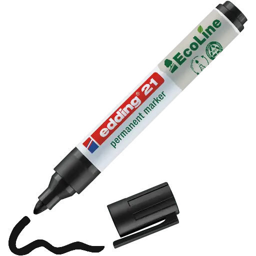 [4210] EDDING 21 EcoLine OGIVE BLACK, THE PIECE