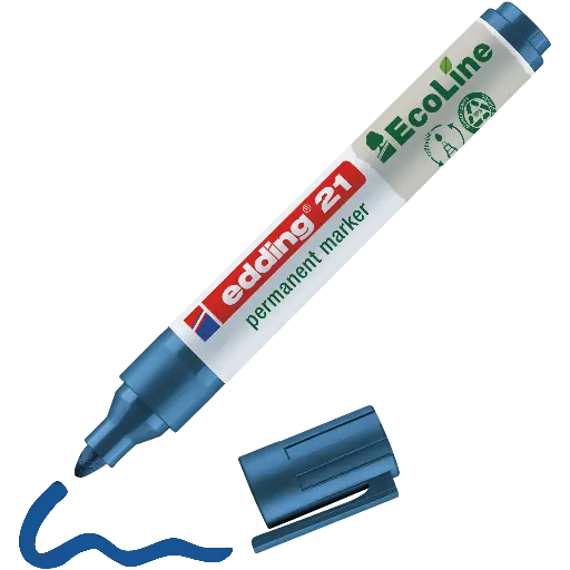 [4213] EDDING 21 EcoLine OGIVE BLUE, PER STUK