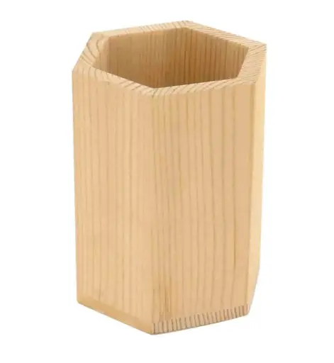 [80920] Bleistiftbehälter aus Holz, 9 cm
