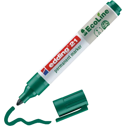 [4214] EDDING 21 EcoLine OGIVE VERT, LA PIÈCE