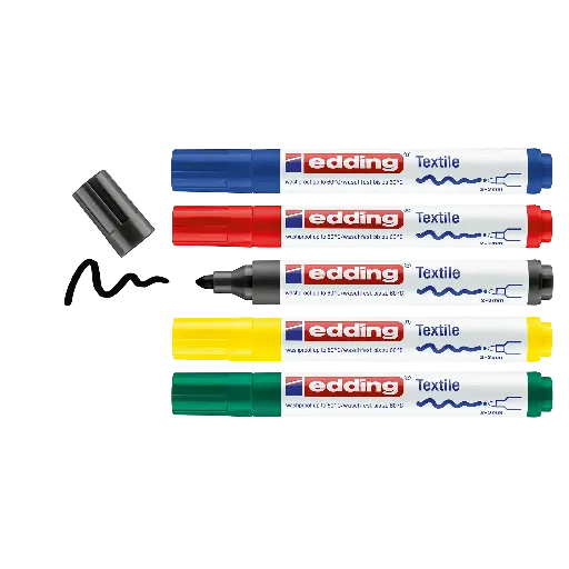 [5072] edding 4500 Textilmarker, 5er-Pack