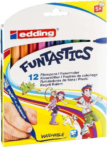 [535110] EDDING 15 FUNTASTIC- 1MM, ÉTUI DE 12 ASS.