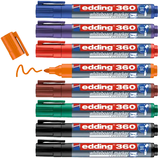 [53971] edding 361 feine Whiteboardmarker, 8er-Box, sortiert