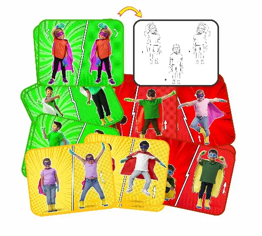 [9289] CARTES D'EXERCICES "SUPER HÉROS"
