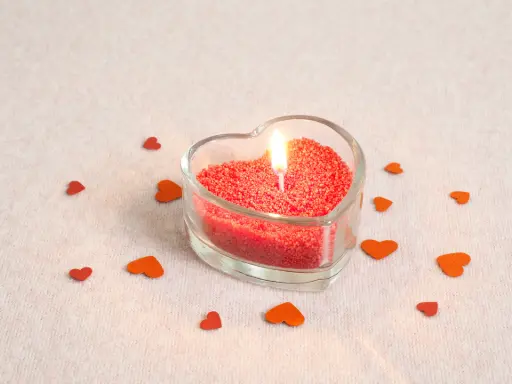 [8161] PHOTOPHORE EN VERRE COEUR