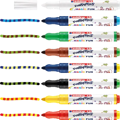 [535105] EDDING 13 FUNTASTIC MAGIC FUN, ÉTUI DE 8 ASS.