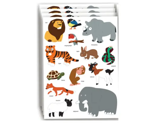 [60341] MAXI GOMMETTES SAFARI, 26 PCS