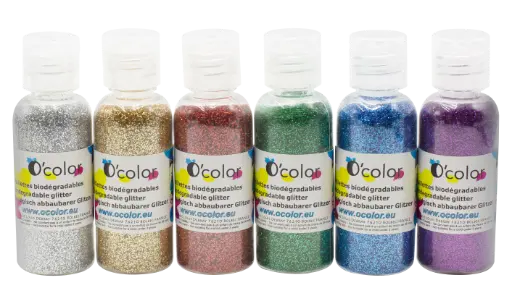 [814017] PAILLETTES BIODÉGRADABLES ULTRAFINES 6X22GR