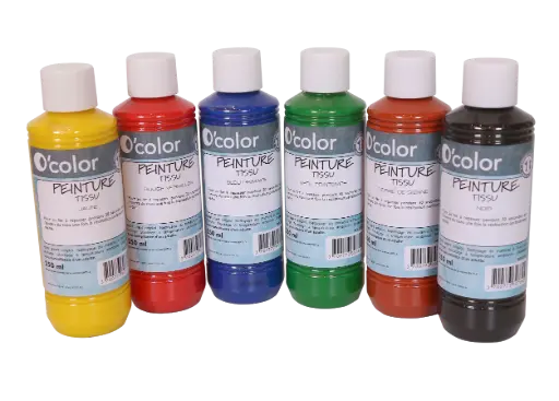 [5123] PEINTURE TISSU 6X250ML