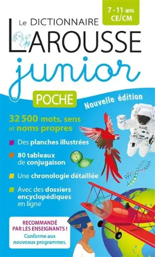 [64011] DICTIONNAIRE LAROUSSE JUNIOR POCHE 7/11 ANS