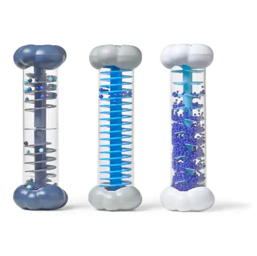 [9865] TUBES SENSORIELLES "LA PLUIE", SET DE 3