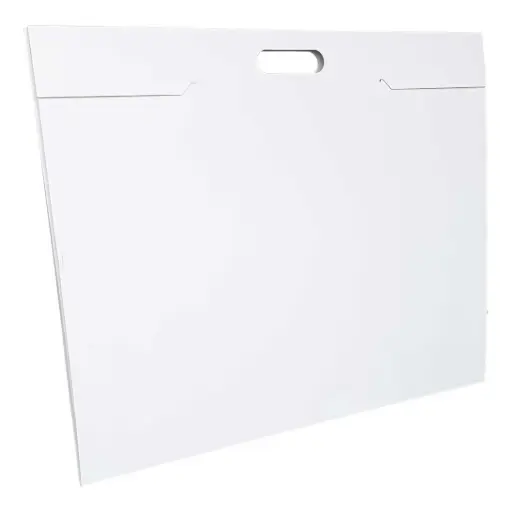 [3470] VALISETTE EN CARTON BLANC, 50X70 CM