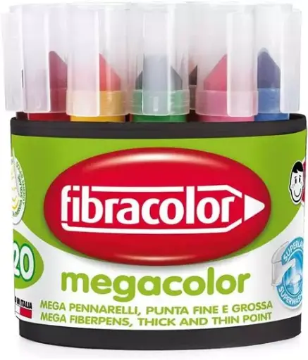 [5355] MARQUEURS JUMBO MEGACOLOR, POT DE 20