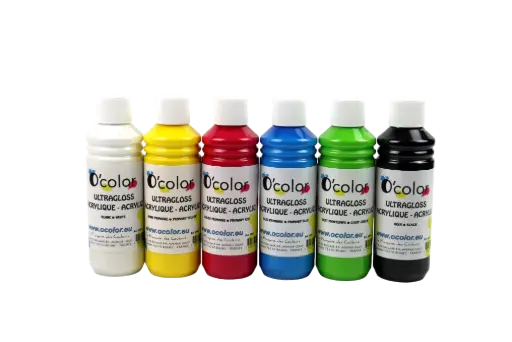 [5030] ASSORTIMENT DE 6 PEINTURES ACRYLIQUE, 6X250ML