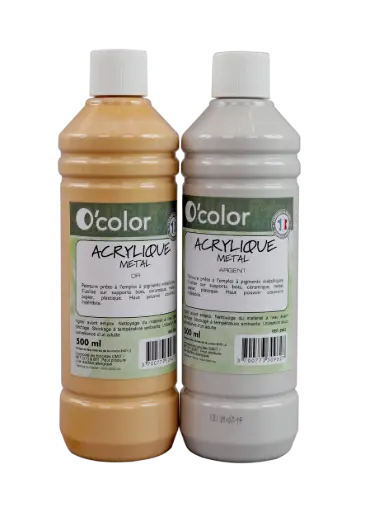 PEINTURE ACRYLIQUE MÉTAL OR, 500ML