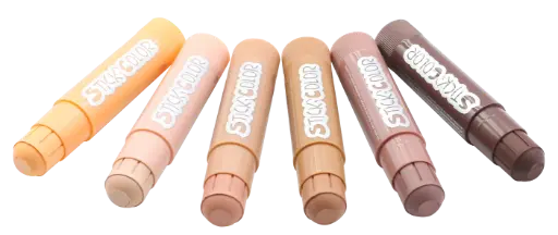 [52664] STICKS GOUACHE 1ER PRIX TONS PEAU, BOÎTE DE 6