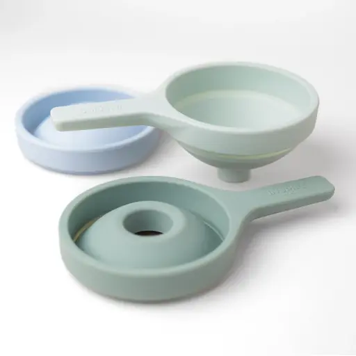 [IN011] ENTONNOIRS PLIABLES"INSPIRE MY PLAY" BLEU , LOT DE 3