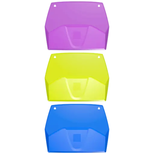 [3483] TRIEURS MURAUX HORIZONTAL CRYSTAL, SET DE 3