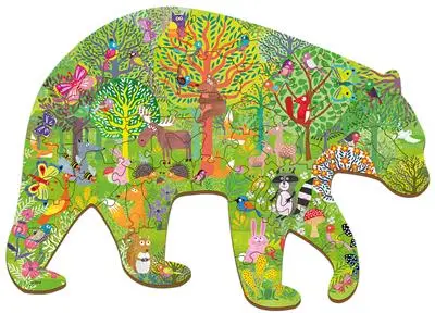 [SA2152] WOODY PUZZLE LA FORÊT, 48 PIÈCES