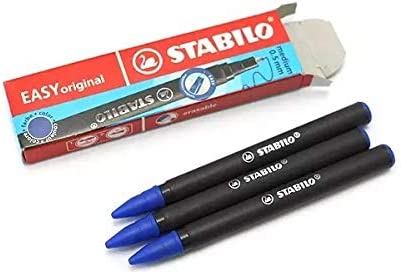 [5517] STABILO "EASY START" BLUE CARTRIDGES, CASE OF 3